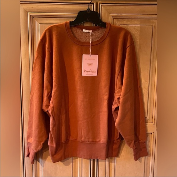 NWT REVOLVE Daydream Nation Dreams Come True Sweatshirt in Bronze Size Small - Picture 4 of 6
